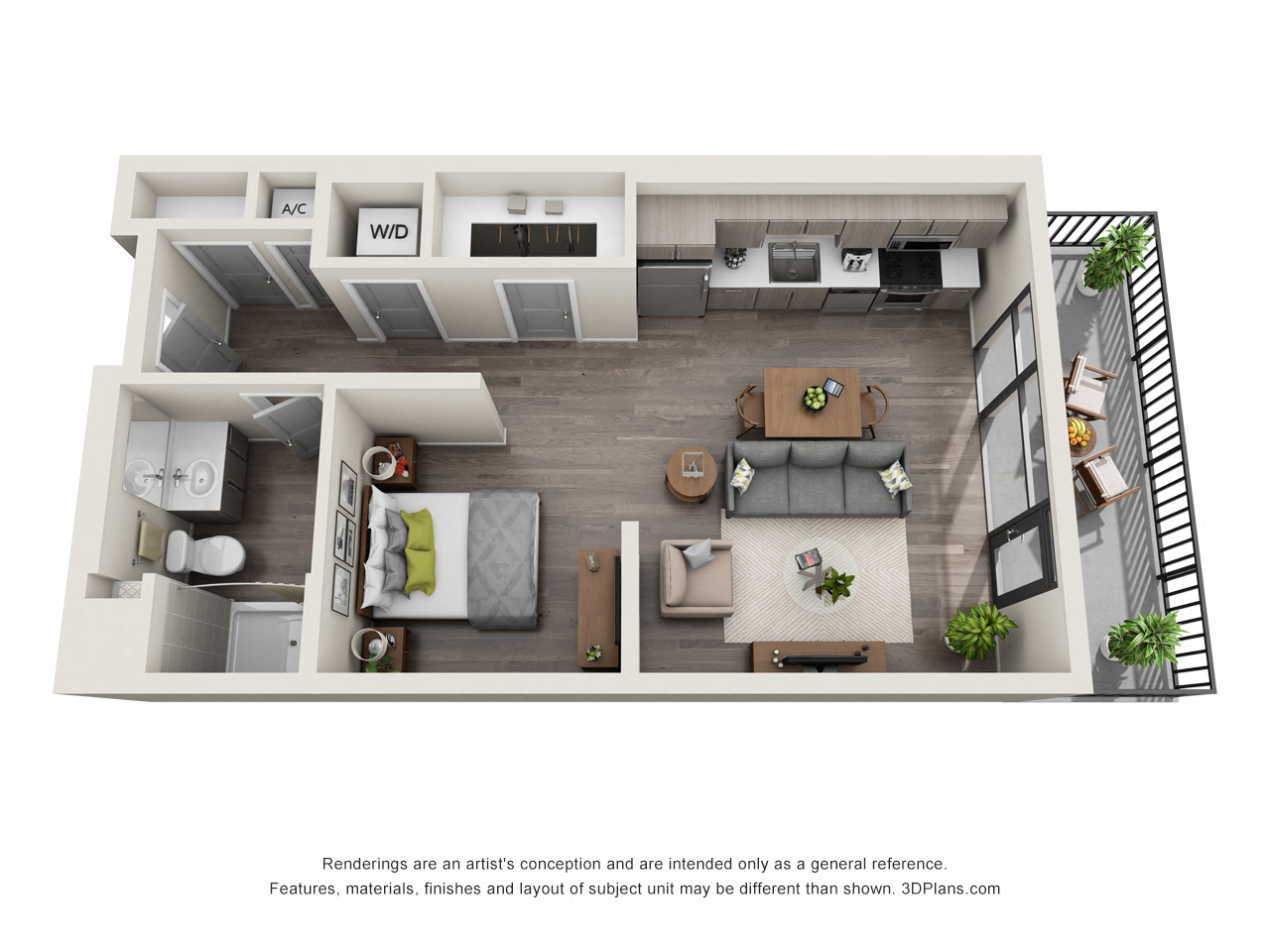 Topaz S4 Studio Floor Plan